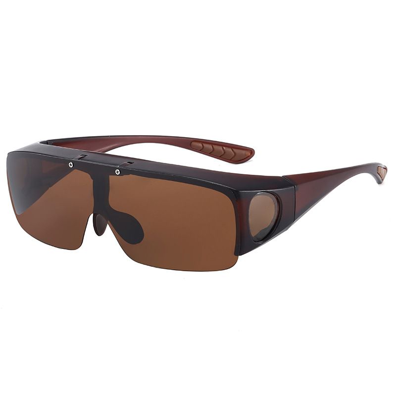 Klappbare Sonnenbrille, polarisierte Einteilerbrille für Männer und Frauen, doppelschichtiges Spiegelset, Klappbare Sonnenbrille, Farbwechselbrille_voghion.com