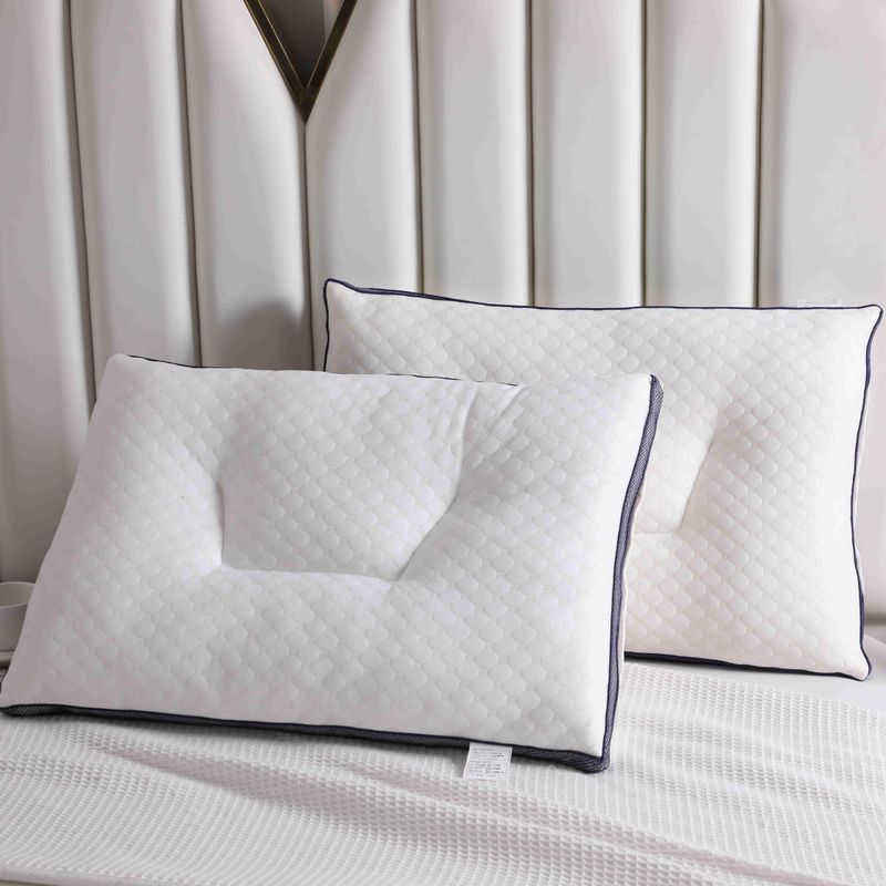 Machine Washable Knitted Core Massage Support Home Use Non-Collapse Neck Protection Sleep Aid Adult Comfort Pillow_voghion.com