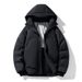 Men's Winter Down Jacket With Hood - Windproof, Warm & Thickened - 650 Fill Power White Duck Down - Oversized Fit For Daily Commute_voghion.com