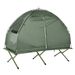 Folding Camping Cot For Adults All-in-One Elevated Tent With Sleeping Bag Thick Air Mattress Portable Single Bed_voghion.com