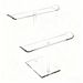 2 supports de cheveux en acrylique, organisateur transparent pour accessoires de cheveux et bandes de maintien, hauteur 20 cm_voghion.com
