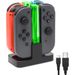 Nintend Schalter 4 Controller Ladegerät LED Anzeige Lade Dock Station für Nitendo Schalter Nintendoswitch NS OLED Zubehör_voghion.com