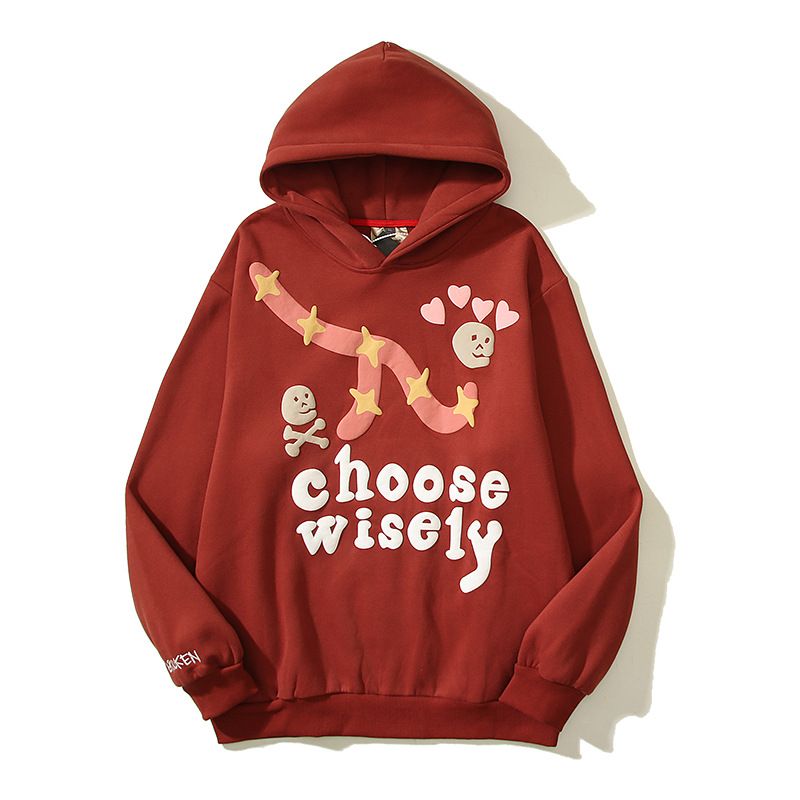 Men's clothing Vintage Graffiti foam hoodie Autumn winter American High Street oversize hoodie_voghion.com