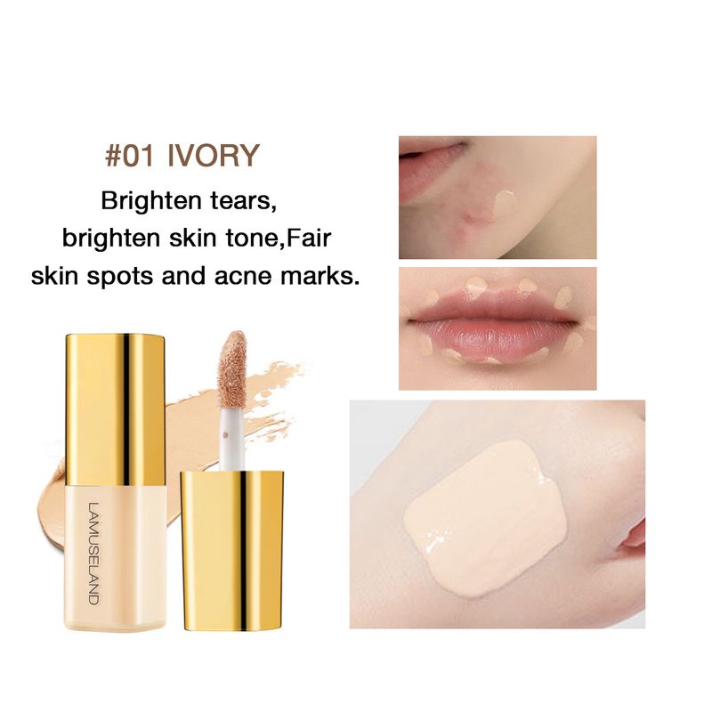 Mini-Flüssig-Concealer, feuchtigkeitsspendendes Öl mit hoher Deckkraft, Kontrollbasis, unsichtbares Loch, Augenringe, Sommersprossen_voghion.com