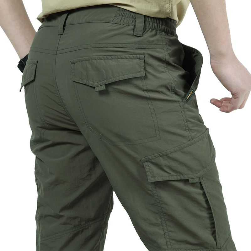 Taktische Cargohose Für Herren, Freizeithose, Wasserdicht, Mehrere Taschen, Outdoor-Arbeitskleidung, Verschleißfest, Camping, Wandern, Trainingshose_voghion.com