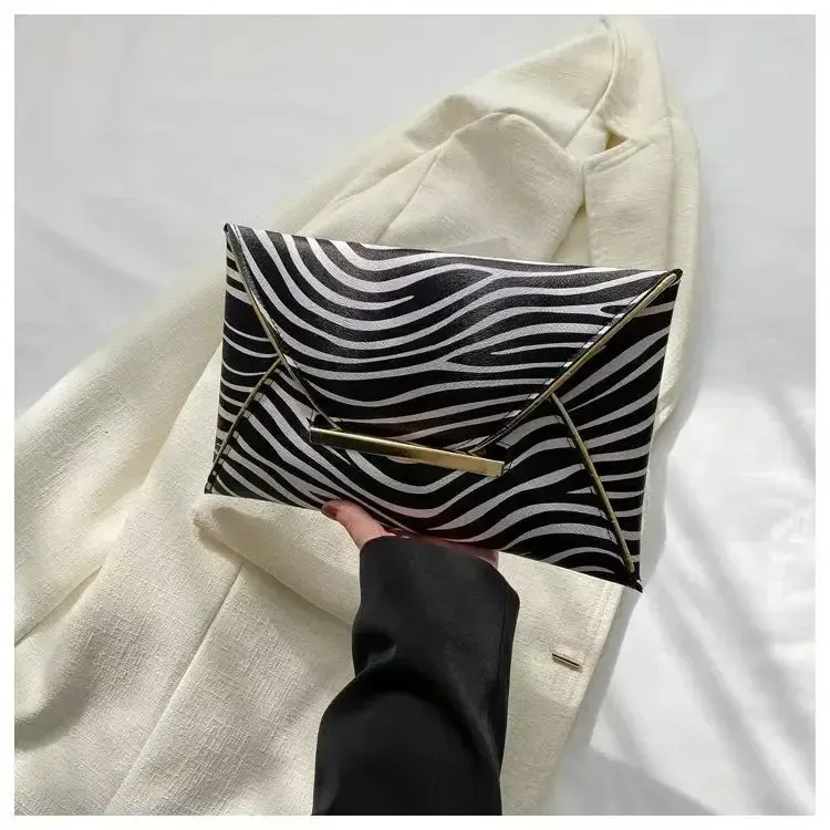 Borse a tracolla da donna alla moda, con stampa leopardata, zebra e mucca, in morbida pelle PU, di grande capacità, da sera._voghion.com