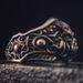 Anello regolabile Dreamland in argento puro placcato alla moda da uomo Cthulhu, gioielli mitologici e di magia oscura_voghion.com