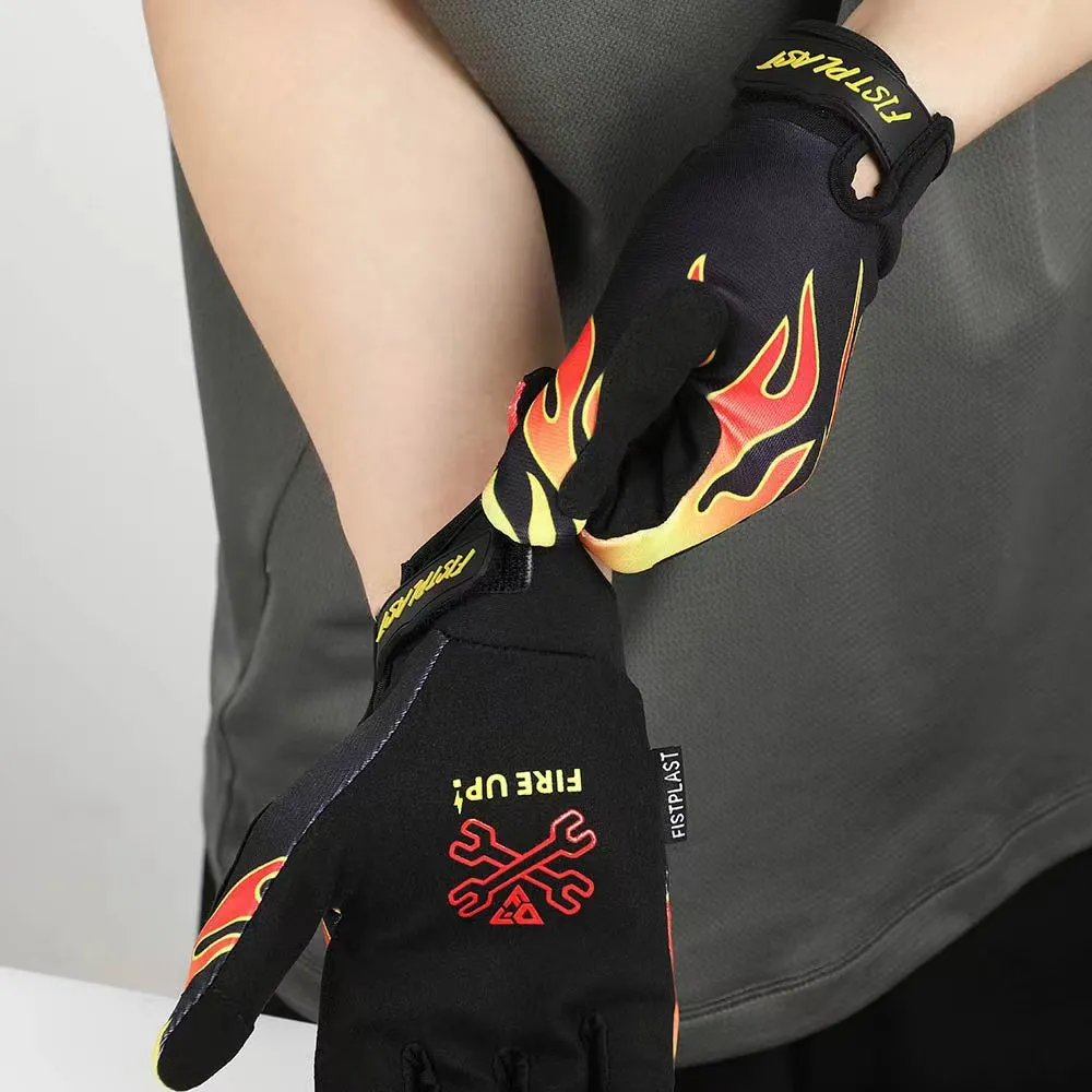 FISTPLAST Mountain Bike Wear Resistant Rainbow Touchscreen Off Road Motorcycle Riding Gloves_voghion.com