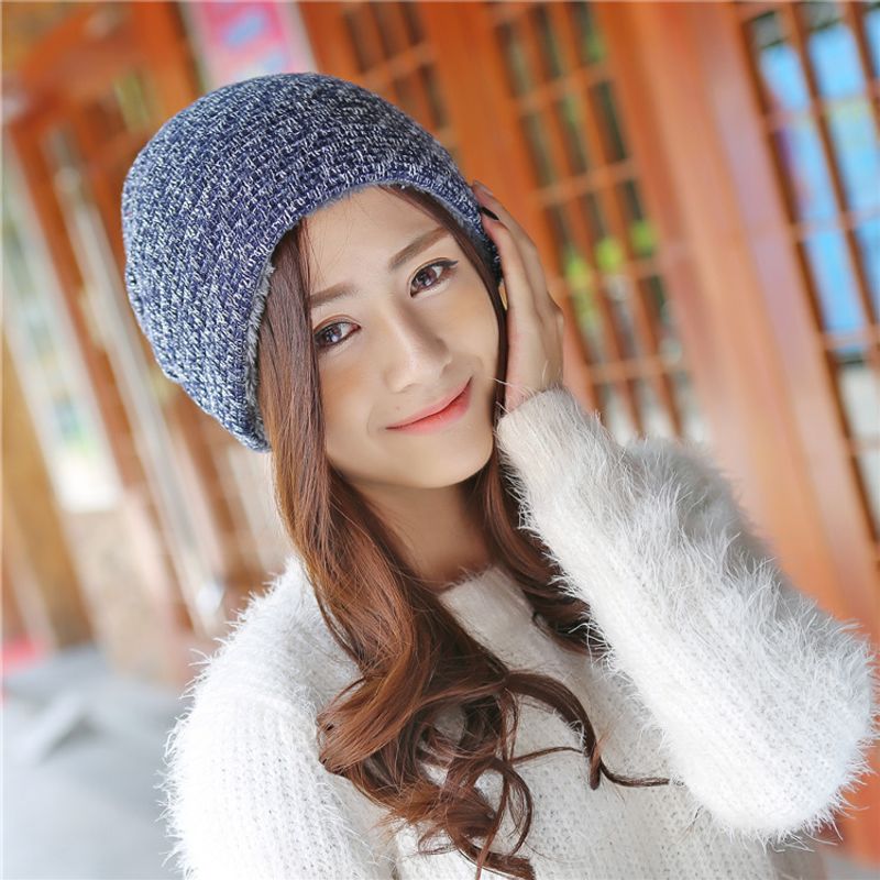 Men's Autumn Winter Plush And Thickened Knitted For Men's Outdoor Trendy Hats_voghion.com