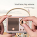 Creative Radio Bluetooth Portable Gift Mobile Phone Subwoofer Retro USB Mini Speaker HM11_voghion.com