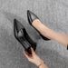 MTX 357-8 Flight Attendant High Heel Women 2025 New Pointed Toe Stiletto Profeional Single Work Formal Black Leather_voghion.com
