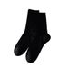 Women's Thin Ins Style, Solid Color, Hollow Mesh, Breathable, White Cotton, Loose Mid Calf Socks, New Wave_voghion.com