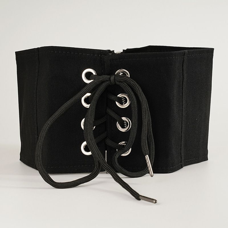 Cintura modellante con cerniera extra larga nera per donna_voghion.com