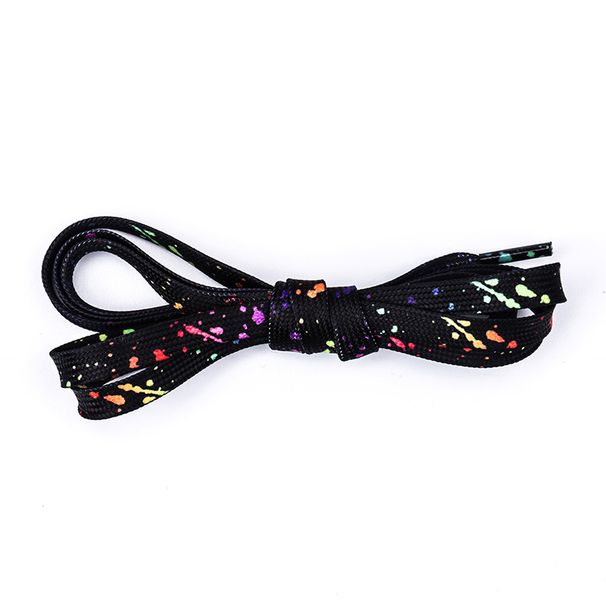 Ink-splashed shoelaces Men's and women's flat fit LACES rope canvas shoes board shoes_voghion.com