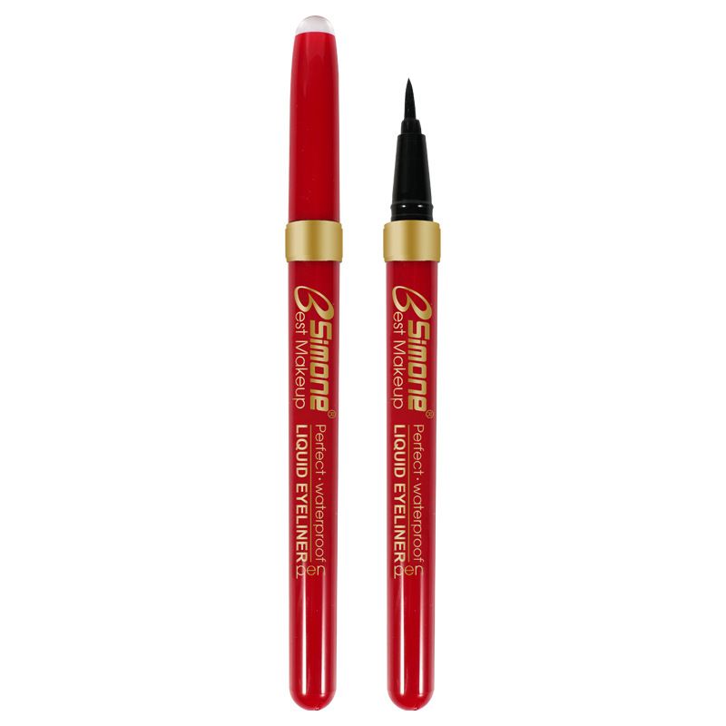 BSIMONE schwarzer, schnelltrocknender flüssiger Eyeliner-Stift, wasserfest und schweißfest, wischfest_voghion.com