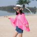 2024 New Solid Color Breathable Outer Coat Button Chiffon Sunscreen Women's Fashion Travel Shawl Live Broadcast_voghion.com