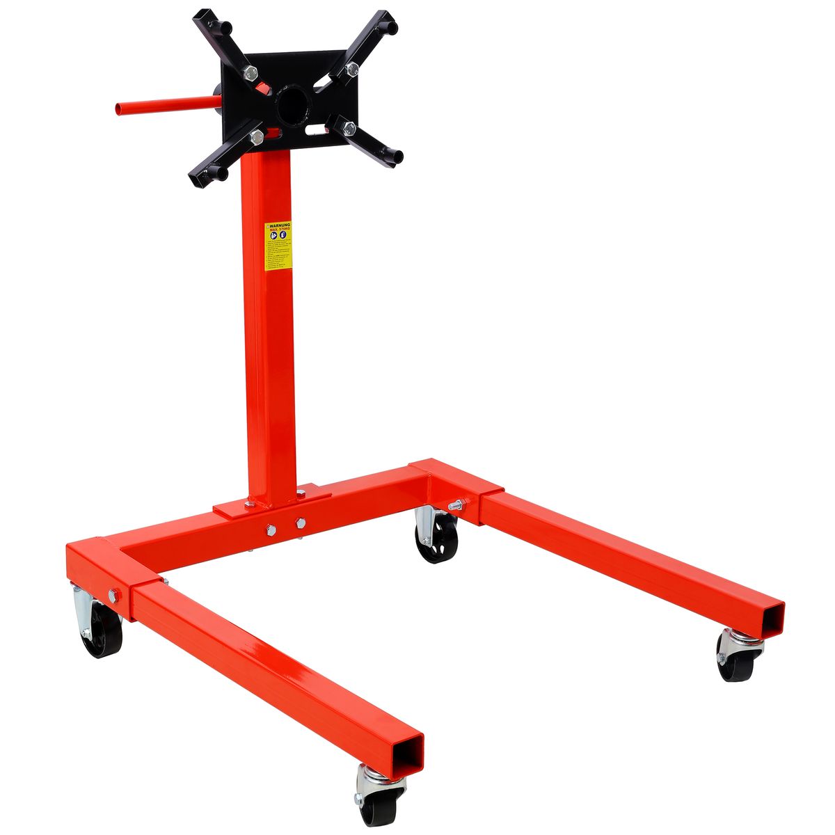 Engine Stand, 1500 LBS Motor Stand With 4 Wheels, 360 Degree Rotating Head & 4 Adjustable Arms,Metal Engine Holder For Garage, Auto Repair, Red_voghion.com