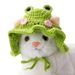 Elástico feito à mão para gatos, chapéu com gatinho, chapéu de malha, acessórios para sessão de fotos noturna, decorações, acessórios para gatos da PawParty Store_voghion.com