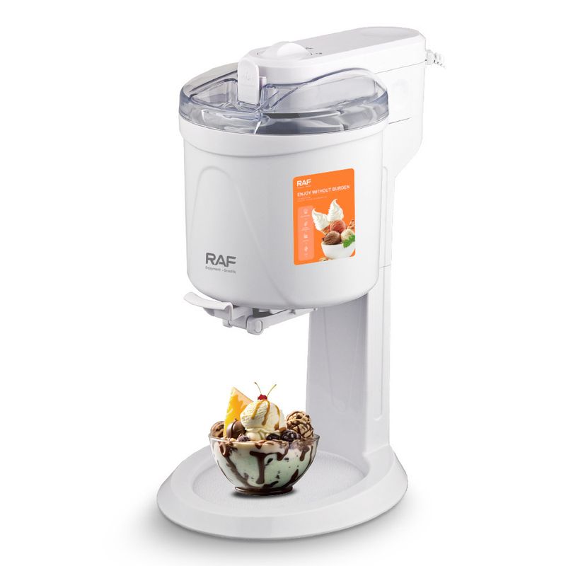 Pre-Cooled Maker Small 1L Homemade Fully Automatic Household Children's DIY Cone Mini Ice Cream Machine_voghion.com
