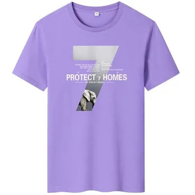 2023 Summer New High Weight Cotton Short sleeved Fashion Brand Loose Size T-shirt Men's Top_voghion.com