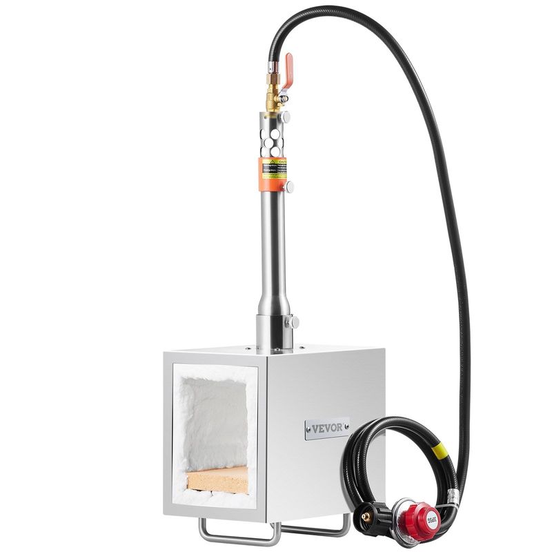 Portable Propane Forge 1 Burner Farrier Forge 2600°F Knife Metal Square_voghion.com