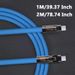 120w 6a Super Fast Charge Type Silicone 180 ° Rotating Elbow TYPE-C-C Data Cable 1M 2M USB To C Charger Cable_voghion.com