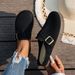 Women's 2025 New Four Seasons Casual Soft Sole Backless Clogs Cork Half Slippers_voghion.com