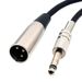 6.35 Rotary XLR Canon Male Sound Card Microphone Cable Zinc Alloy Head Shielding Big Second Core_voghion.com