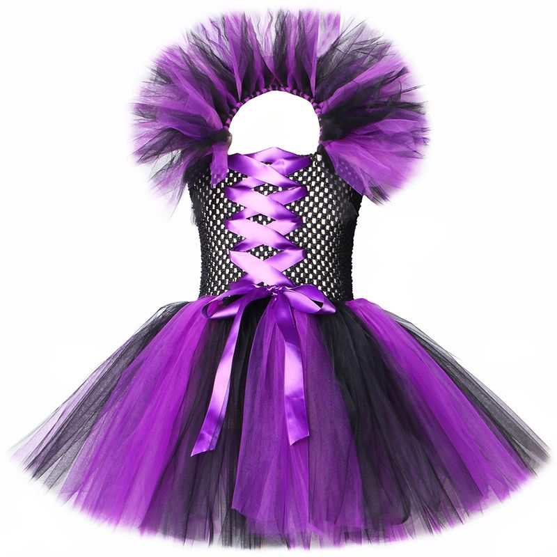 Babymeisjeskleding heksen verkleedkostuums magische heks mesh prinses pofrok_voghion.com