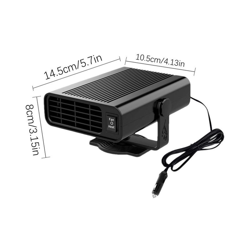 Per fare riferimento alla descrizione Riscaldamento rapido Auto ad alta potenza 2 in 1 Raffreddatore e riscaldatore Asciugatrice automatica Sbrinatore parabrezza_voghion.com