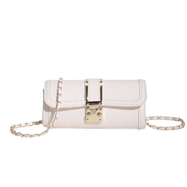 2024 New Ins Shoulder Korean Edition Style Small Golden Ball Chain Crossbody Stone Pattern Cylindrical Bag_voghion.com