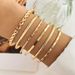 Women's Bohemian Bracelet Set: Multilayer Metal Chains, Minimalist, Great For Daily And Night Out_voghion.com