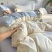 Nordic Style A-Class Baby Ultra-Soft Quilt Cover Bed Sheet Four-Piece Light Luxury Bedding Student Dormitory Three-Piece_voghion.com