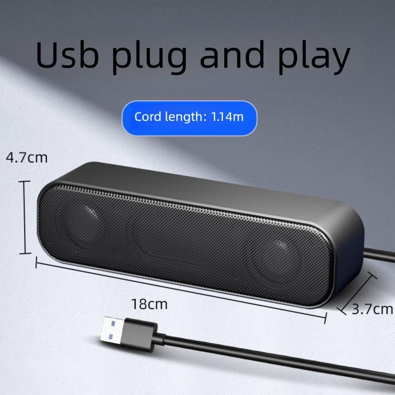 5008 Computer Kleiner Einzeiliger Direktstecker-Kabellautsprecher Für Den Heimgebrauch Auf Dem Desktop Und Dem Laptop_voghion.com