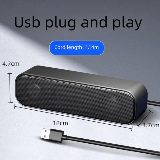 5008 Computer Kleiner Einzeiliger Direktstecker-Kabellautsprecher Für Den Heimgebrauch Auf Dem Desktop Und Dem Laptop_voghion.com