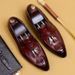Herren Loafer Markenlederschuhe Vintage Slip-on Klassische Freizeitschuhe für Herren Fahrschuhe Hochzeit Herren Abendschuhe Quaste Spitzschuh_voghion.com