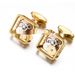 High quality square gear men's movement buttons French shirt cufflink cufflinks_voghion.com