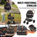 VEVOR Pet Stroller, 4 Wheels Dog Stroller Rotate with Brakes, 66 lbs Weight Capacity, Puppy Stroller with Detachable Carrier, Storage Basket and Pet P_voghion.com