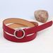 Women's Belt, Circular Without Needle, Peach Heart Needle Buckle, Thin Korean Version, Simple And Slim Fit, Versatile_voghion.com