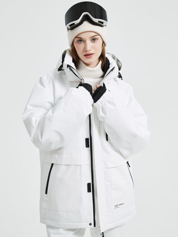 Korean Style Unisex Ski Suit – Windproof & Waterproof Couple’s Ski Jacket & Pants Set | Thermal Insulated Snowboarding Outfit For Men & Women_voghion.com