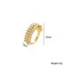 Light luxury, niche, super sparkling zircon heart ring, women's Instagram style, high-end design, open index finger ring_voghion.com