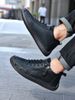 Burst Men's Martin Boots Medium Top Casual Shoes Short Boots Large Size Shoes Stitched Men_voghion.com