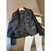 Women's Clothing Black short shoulder pads small casual suit leather jacket suit jacket female pu leather jacket female jacket _voghion.com