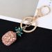 Porte-clés créatif en résine ananas, version coréenne, pour femmes, accessoires de sac, petit cadeau, pendentif exquis pour voiture_voghion.com