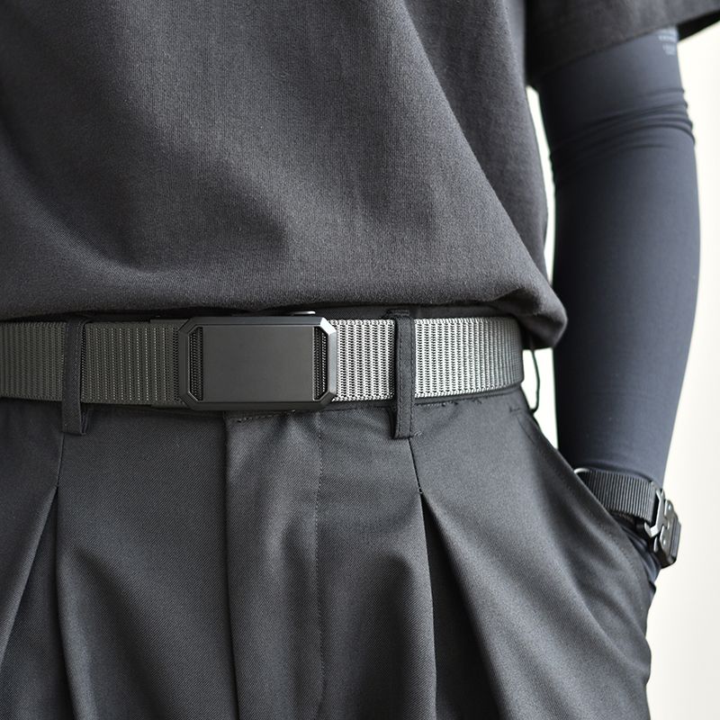 Cinto de treinamento militar de nylon tático casual masculino com clique confortável_voghion.com
