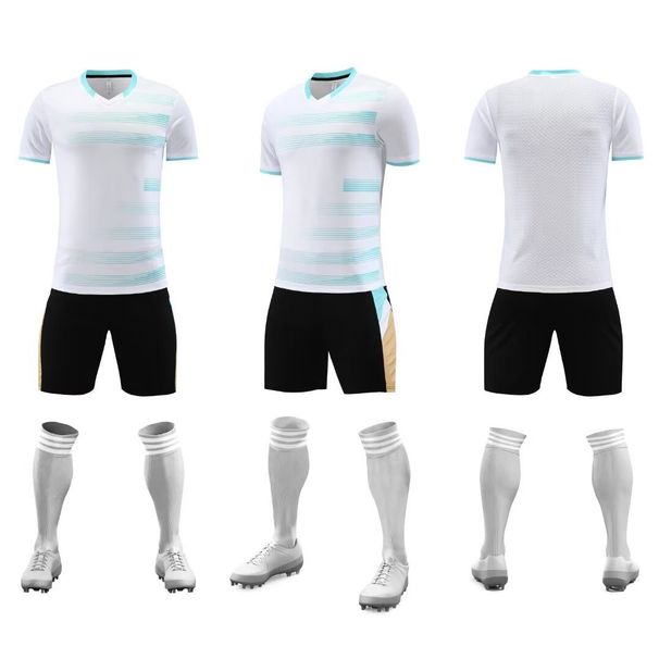 Completo da calcio per bambini, a maniche corte, per la scuola elementare, con stampa, per allenamento e competizione, per ragazzi e ragazze_voghion.com