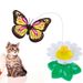 New Rotating Electric Butterfly, Hummingbird And Bee Pet New Product Rotating Around Flowers To Cats And Butterflies Pet Toys_voghion.com