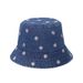 Spring/Summer New Pot Internet Red, Trendy And Versatile Sunshade Flower Embroidered Fisherman Hat, Women's Korean_voghion.com
