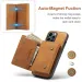 2IN1 Removable Leather Card Holder Wallet Phone Case For IPhone 16 15 14 Pro Max Plus ForiPhone Retro Business Shockproof Cover_voghion.com