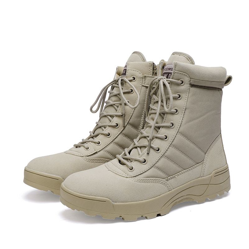 Training boots Camping trekking Tactical boots Hiking shoes Work shoes Wear resistant rubber soles_voghion.com